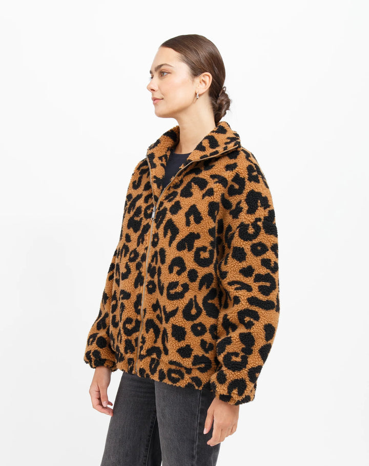 Leopard Sherpa Jacket