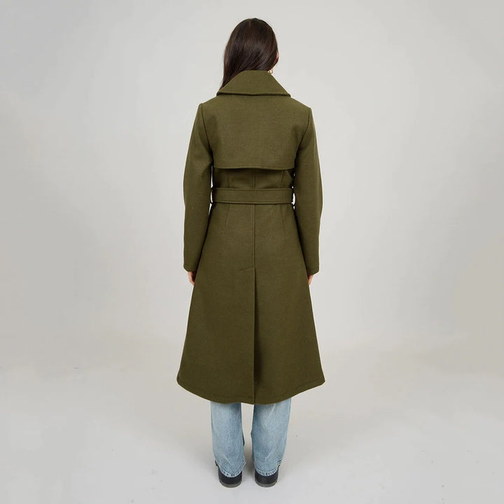 Maddison Belted Military Coat