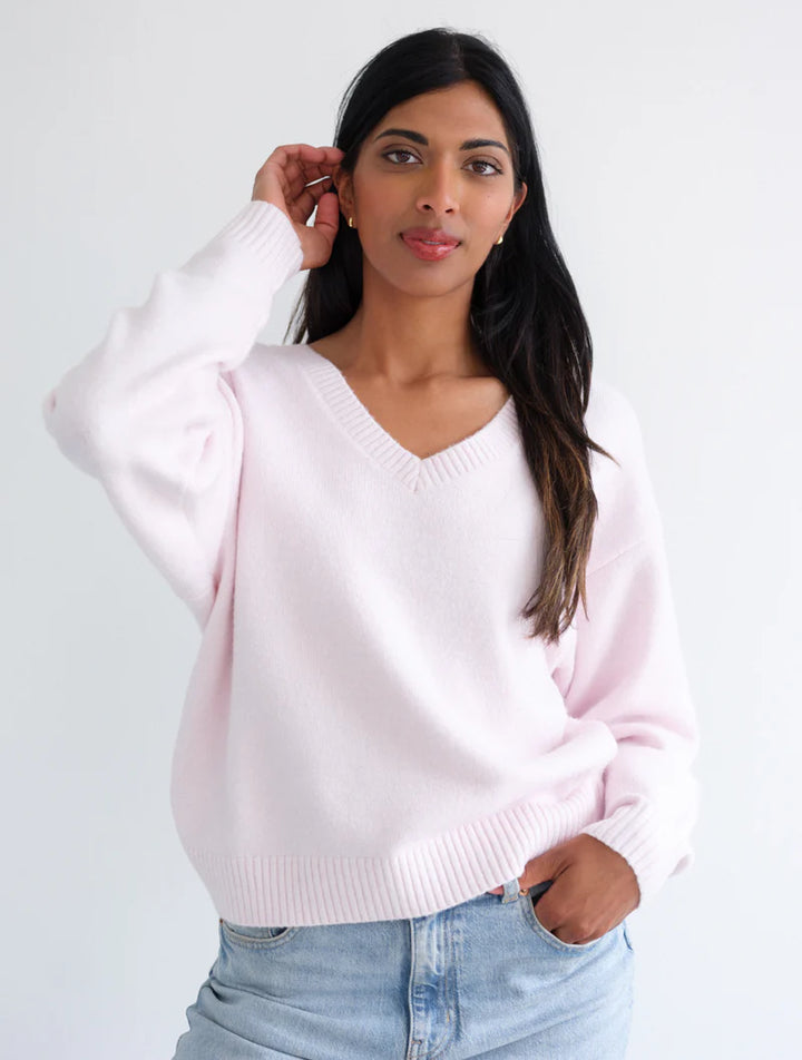 V Neck Boxy Sweater