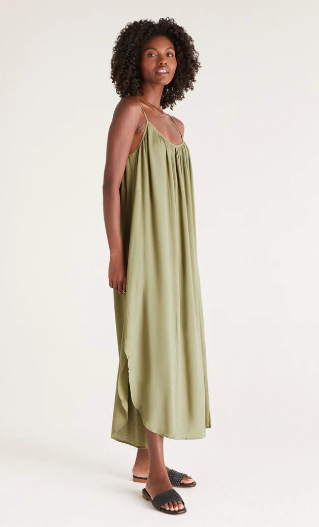 Tiana Crinkle Midi Dress