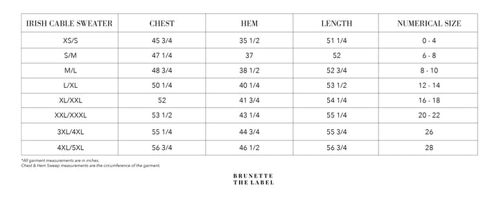 Irish Cable Knit Sweater