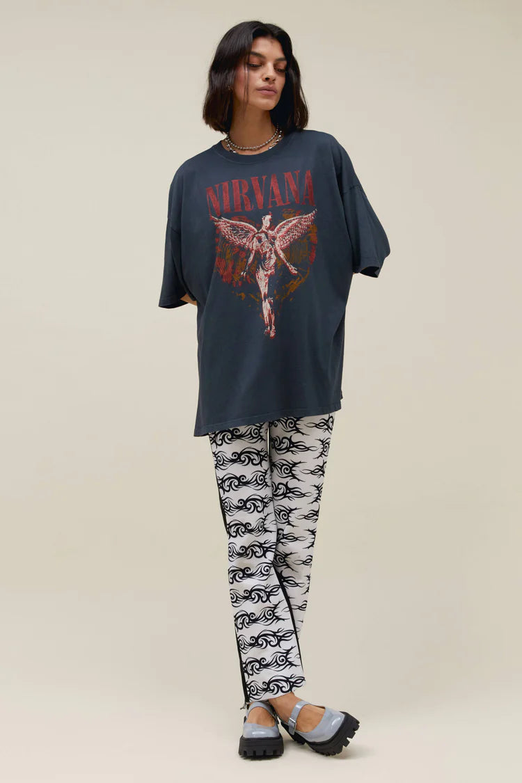 Nirvana Trippy Heart OS Tee