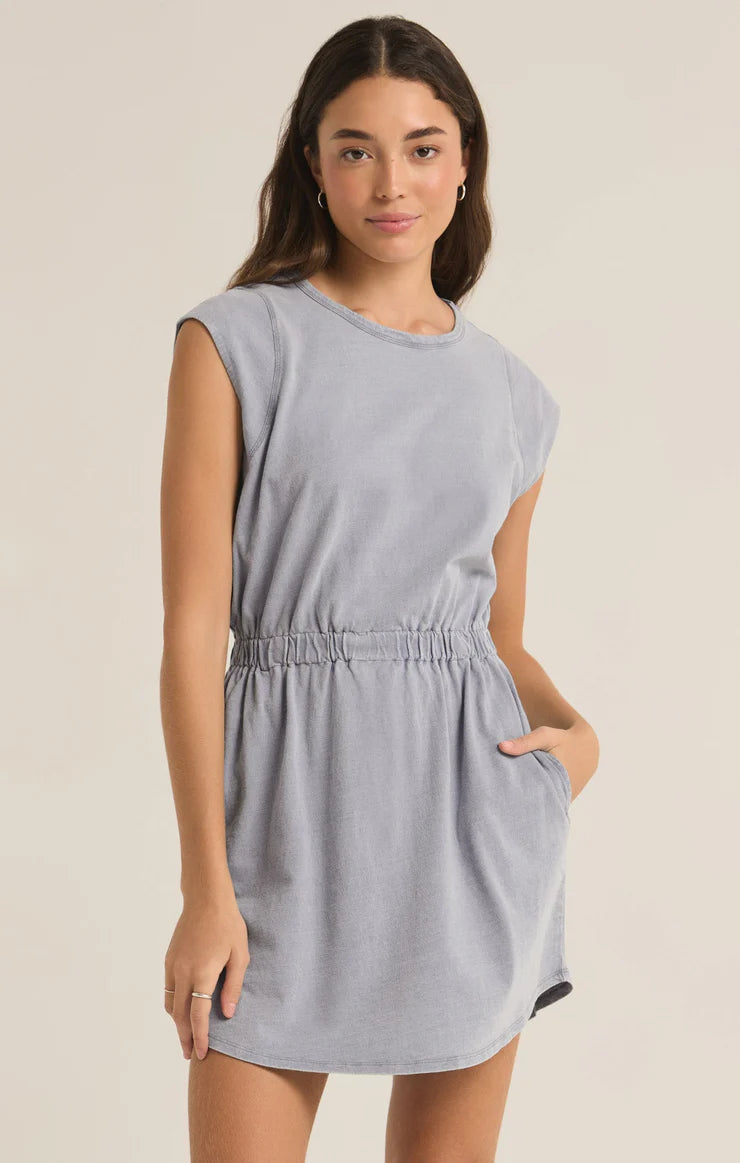 Paxton Knit Denim Jersey Mini Dress