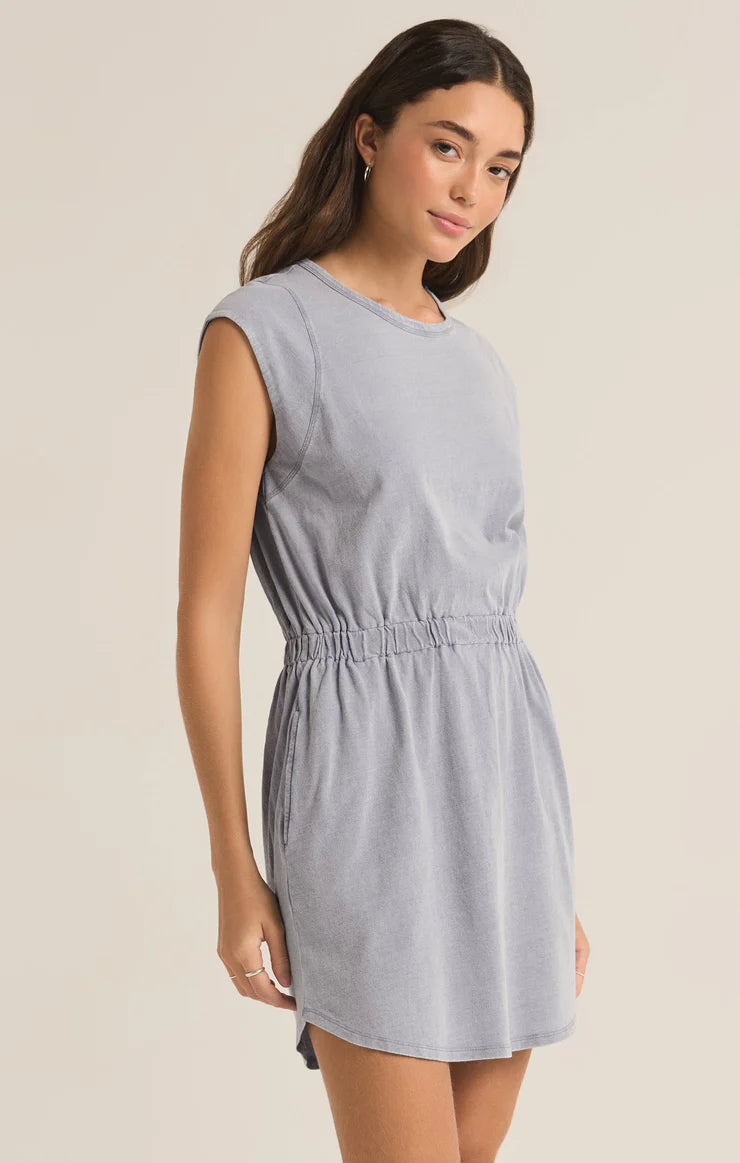 Paxton Knit Denim Jersey Mini Dress