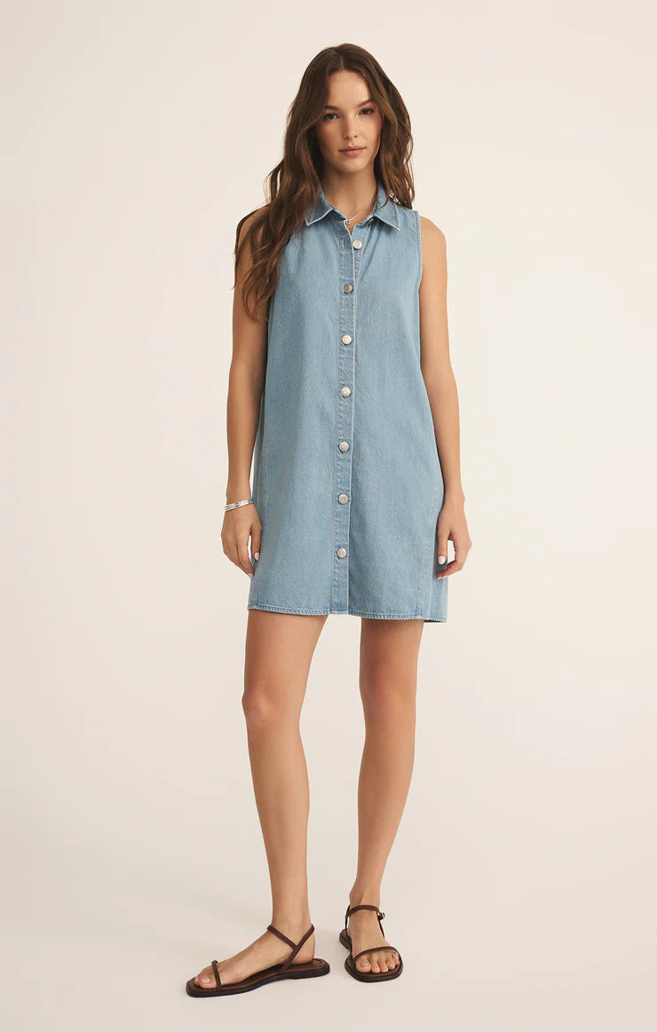 New Light Denim Mini Dress