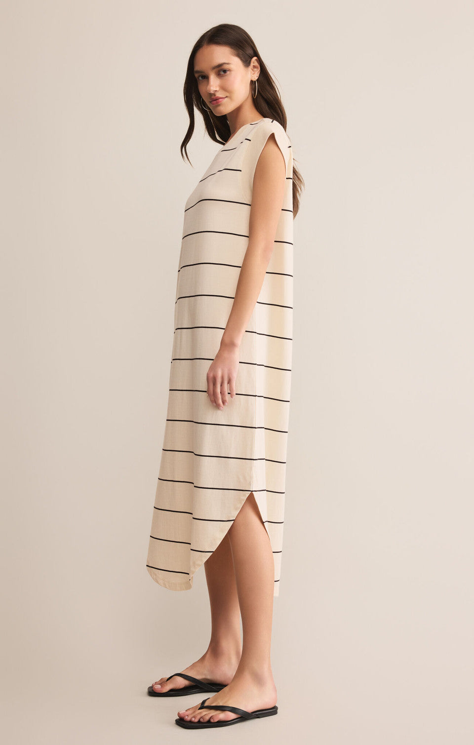Calabasas Striped Midi Dress