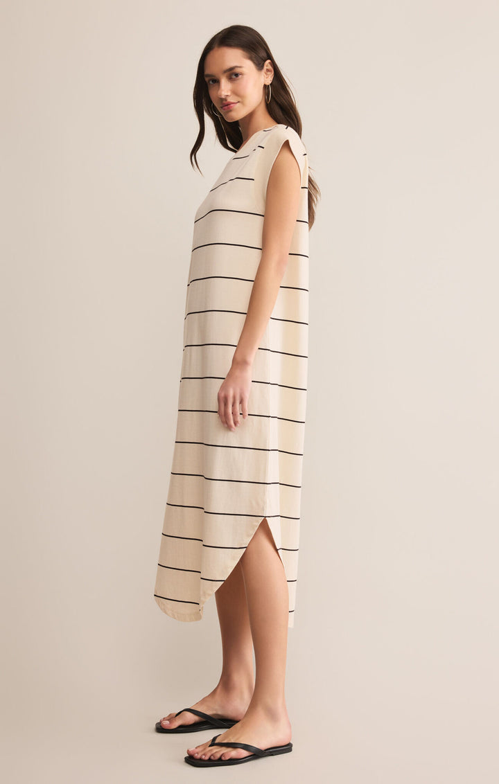 Calabasas Striped Midi Dress