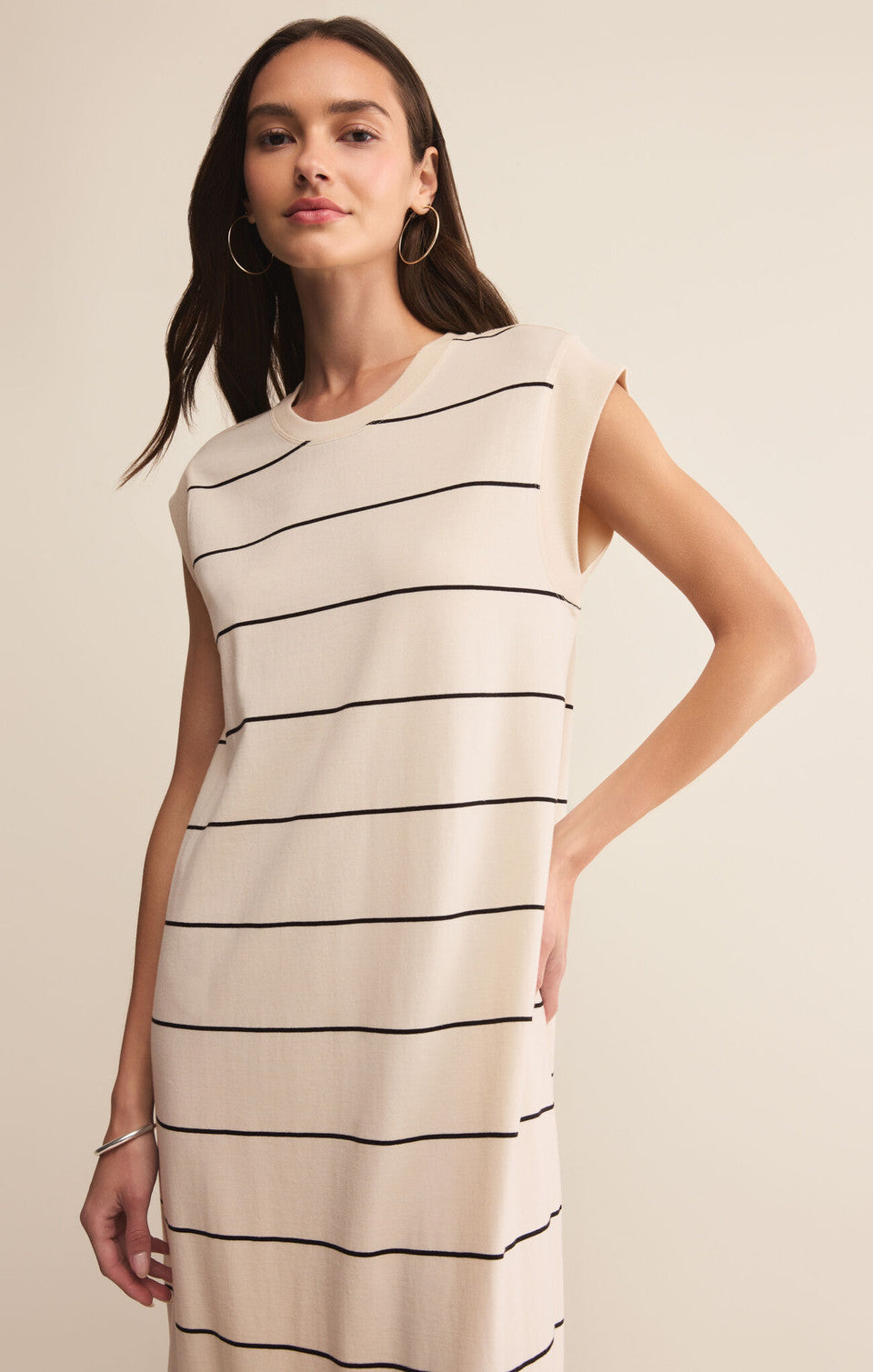 Calabasas Striped Midi Dress