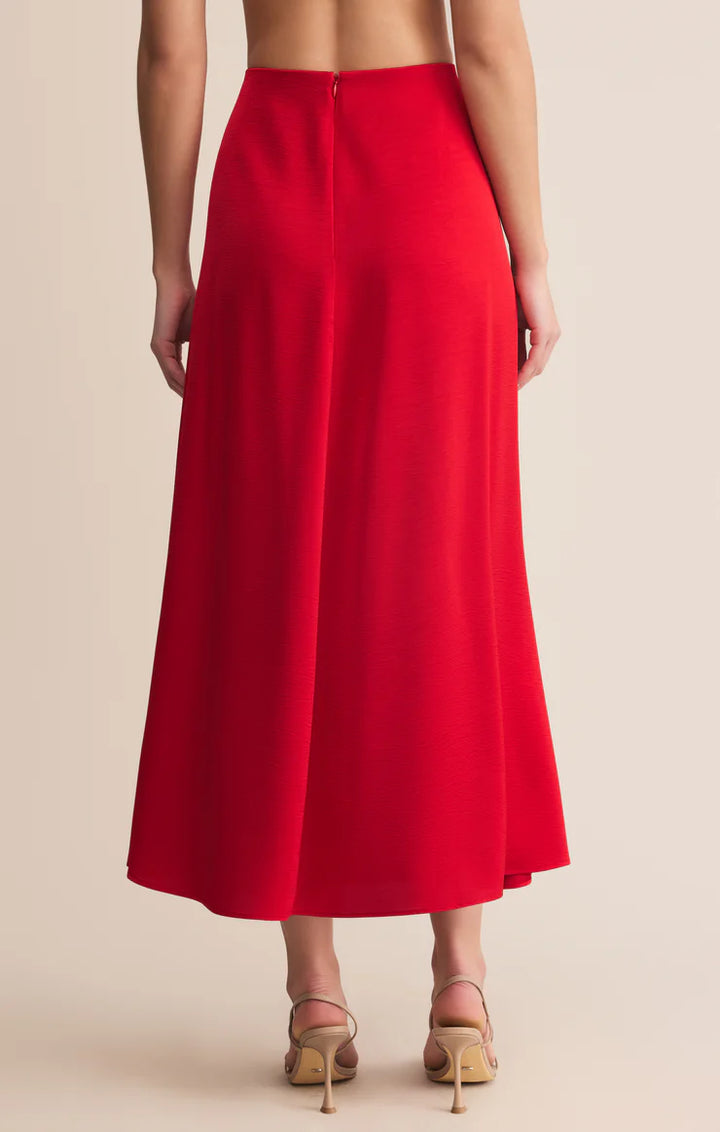 Northpointe Satin Midi Skirt