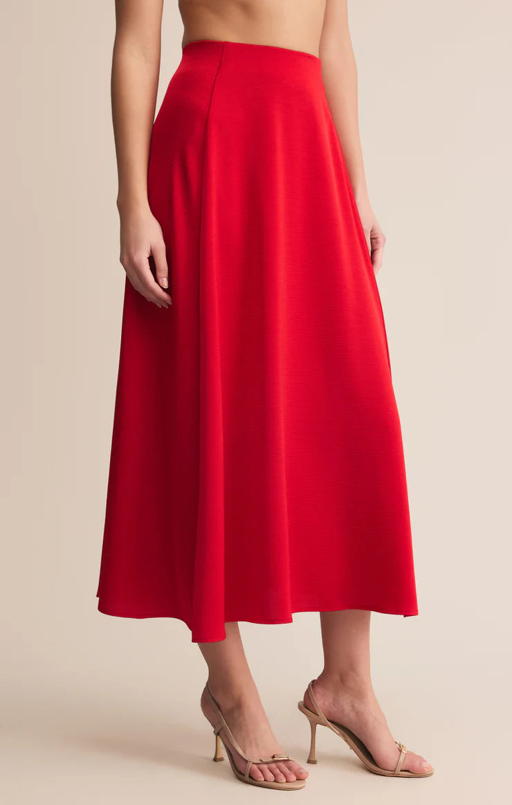 Northpointe Satin Midi Skirt
