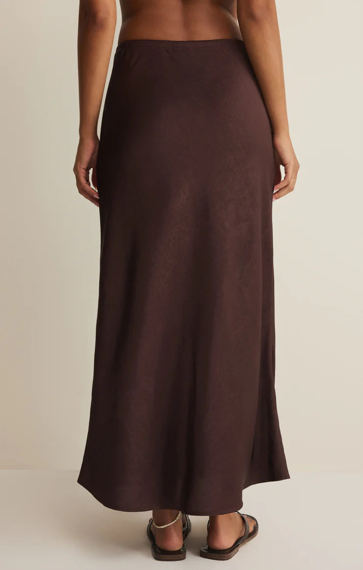 Viva Satin Midi Skirt