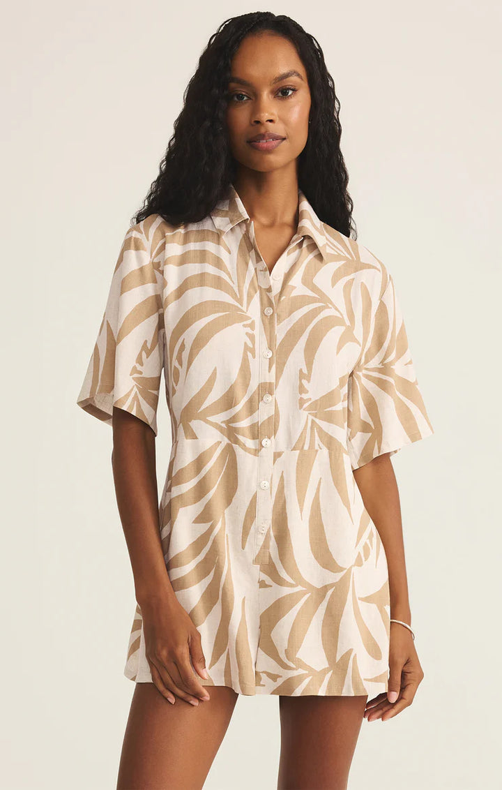 Marcel Tropical Palm Romper
