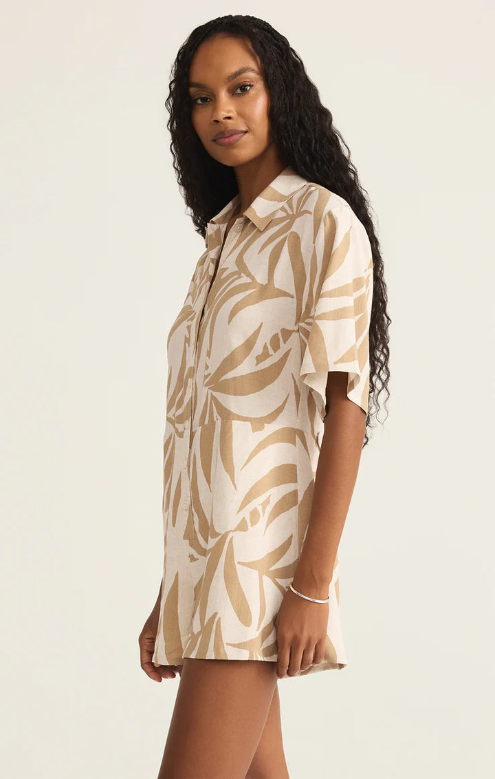 Marcel Tropical Palm Romper