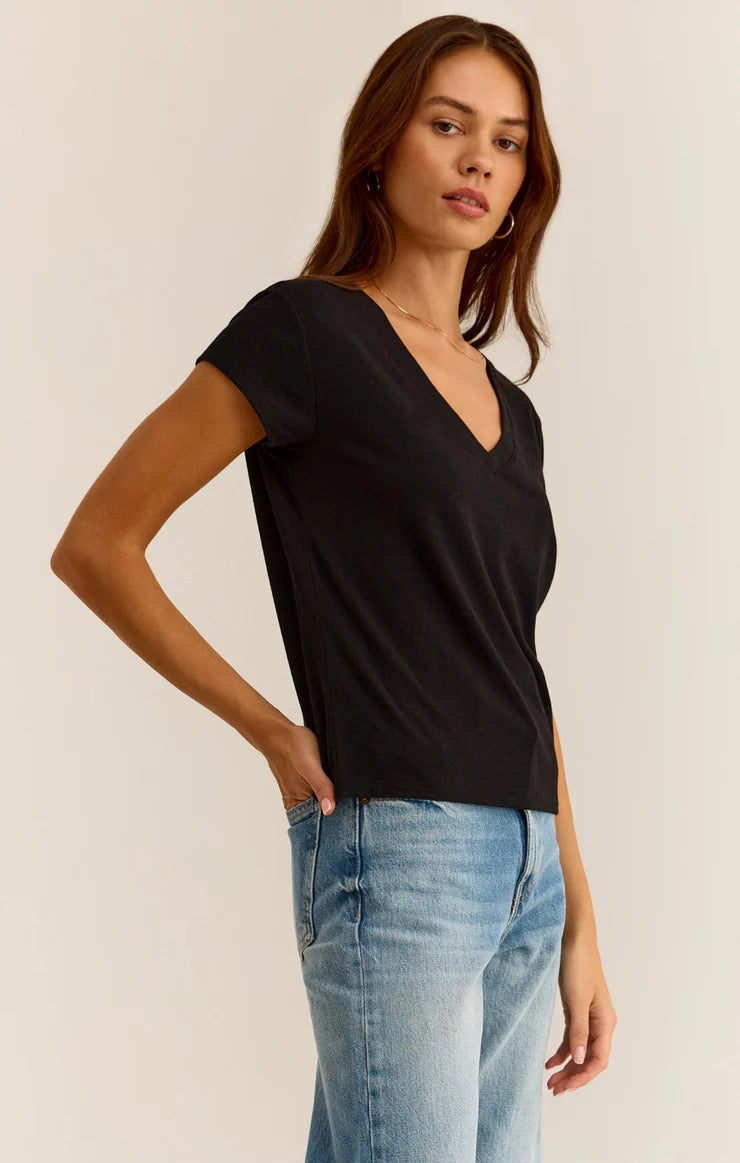 Modern Tri Blend V Neck Tee