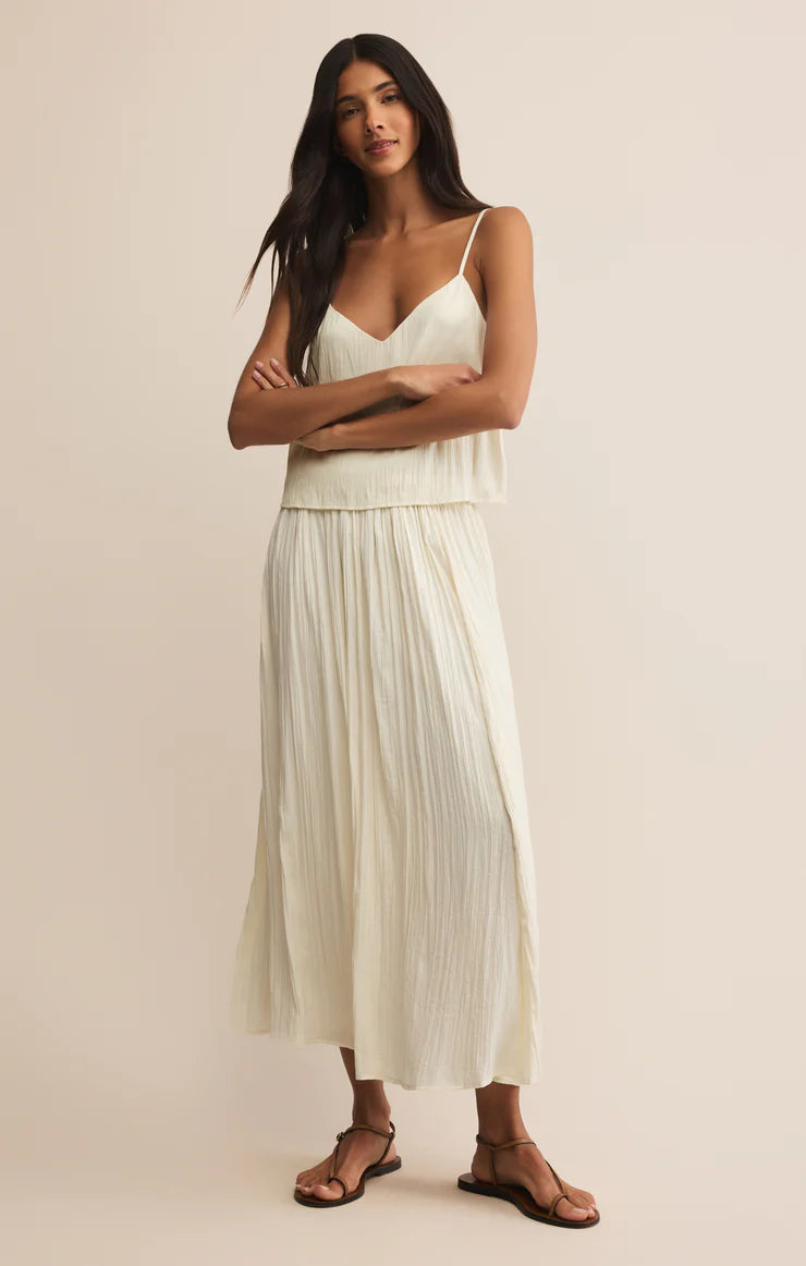 Fiore Satin Crop Tank