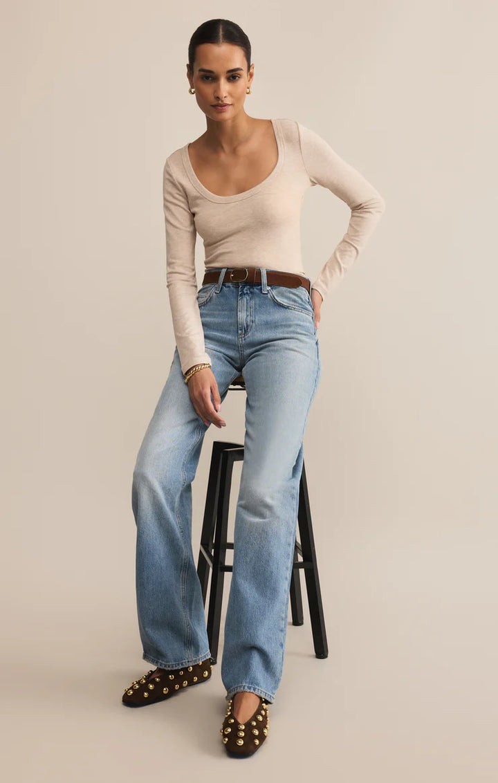 Second Skin Scoop Neck Top