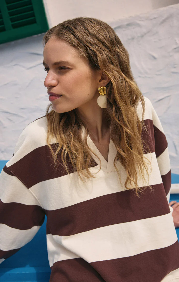 Rugby Brushed Fleece Henley