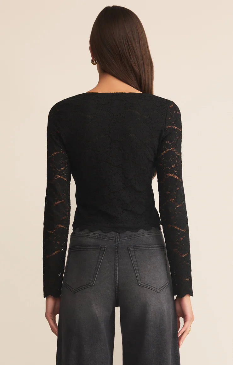 Aurora Lace Cropped Long Sleeve