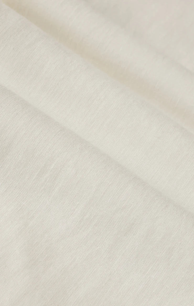 La Belle Linen Cropped Top