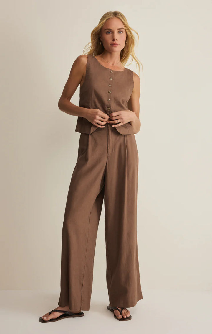 Roman Linen Vest