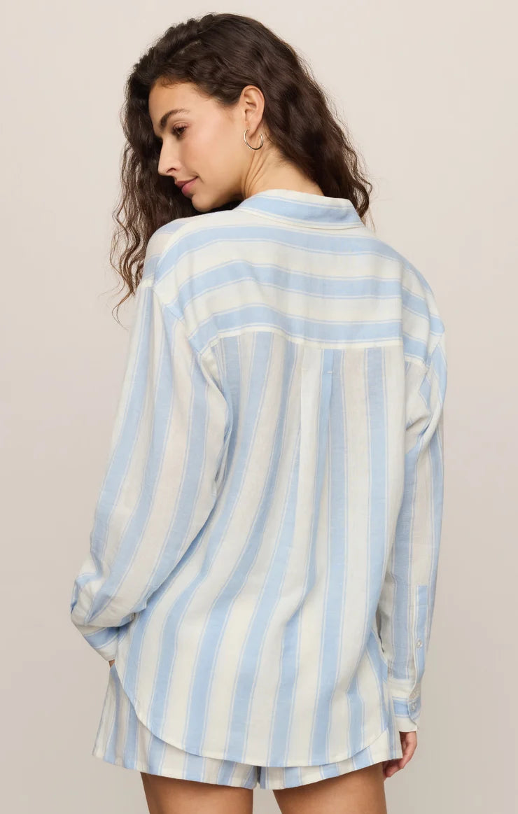 The Perfect Linen Striped Top