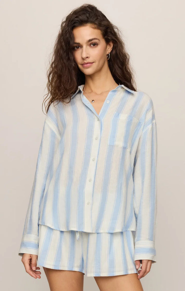 The Perfect Linen Striped Top