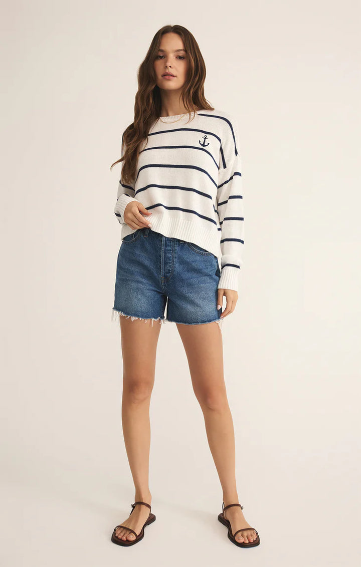 Anchors Away Stripe Sweater