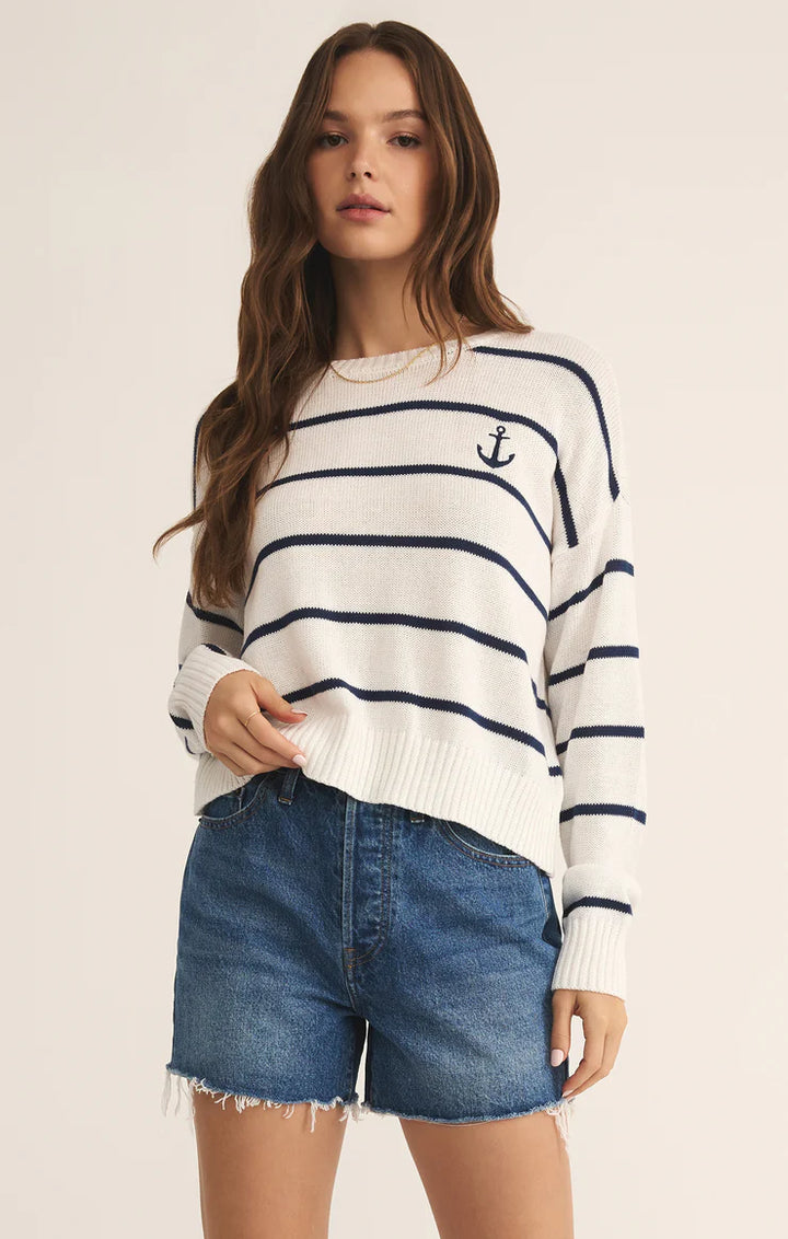 Anchors Away Stripe Sweater