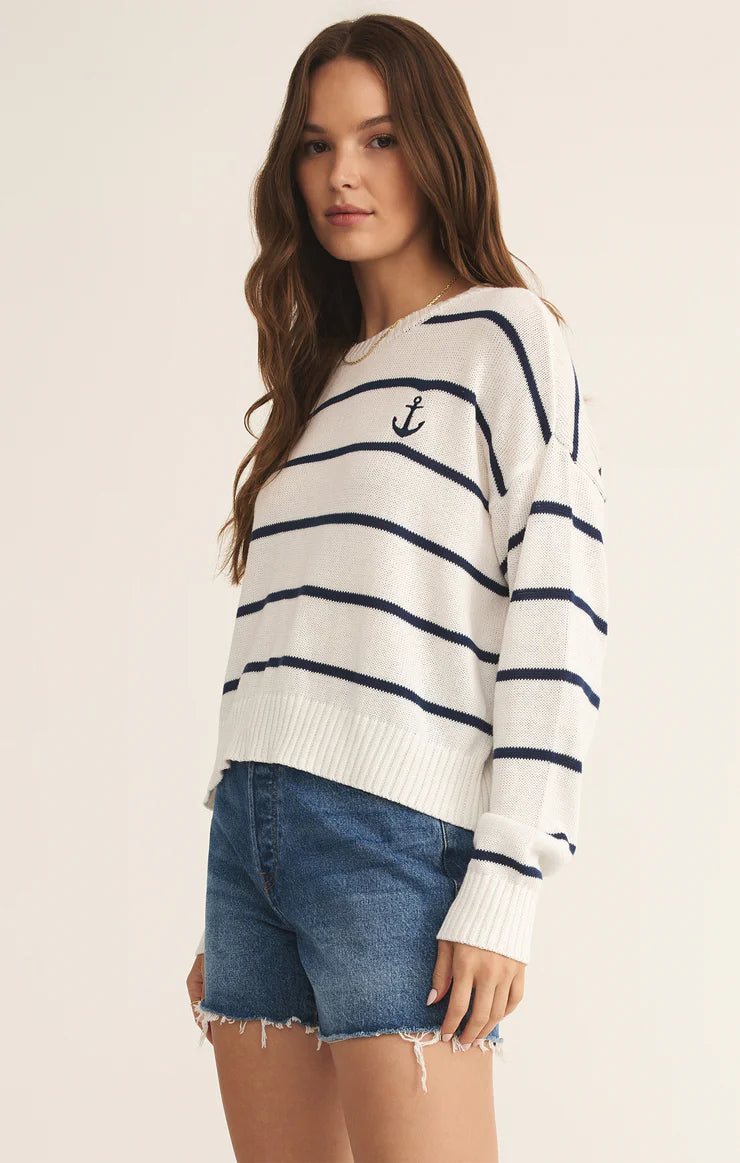 Anchors Away Stripe Sweater
