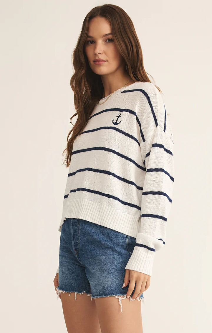 Anchors Away Stripe Sweater