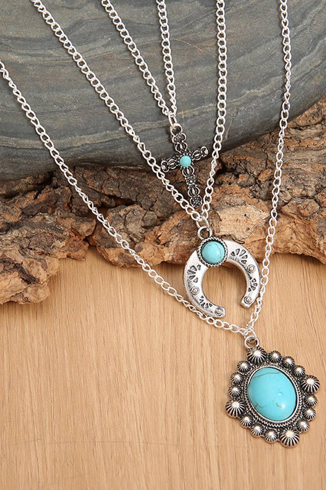 Turquoise 3 in 1 Necklace