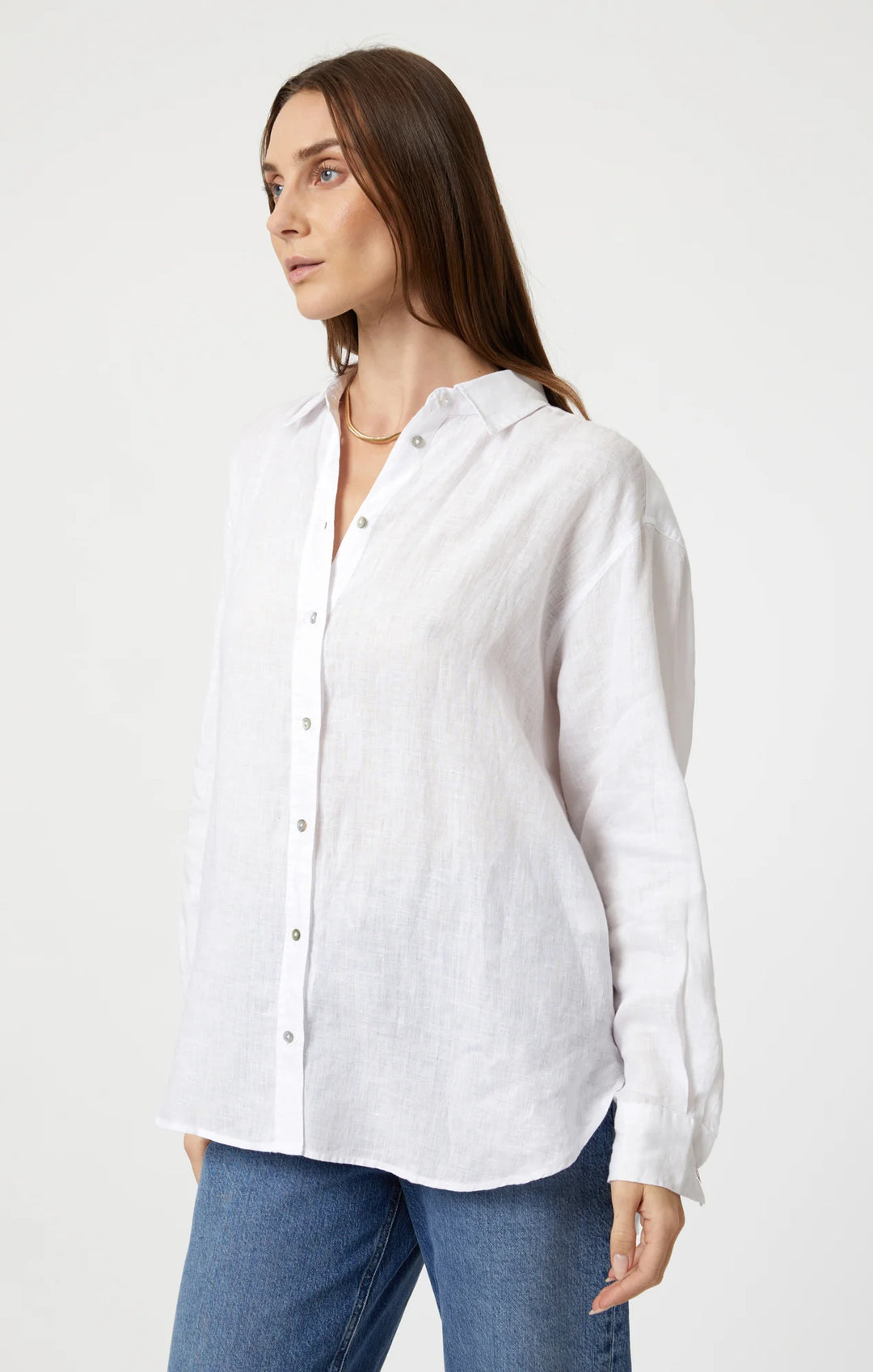 Simon Linen Button Up Shirt