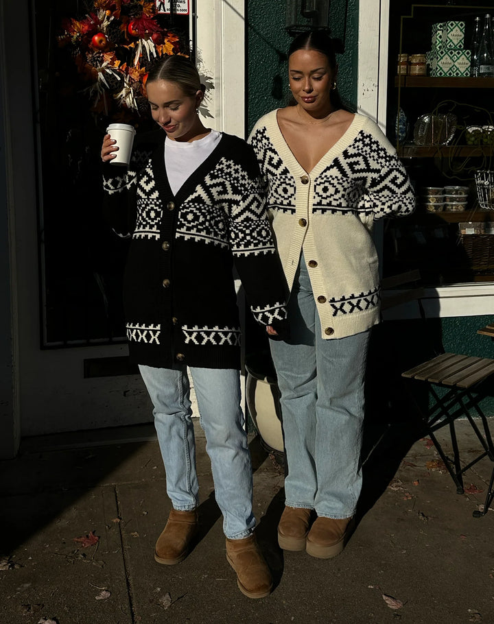 Fair Isle Knit Cardigan