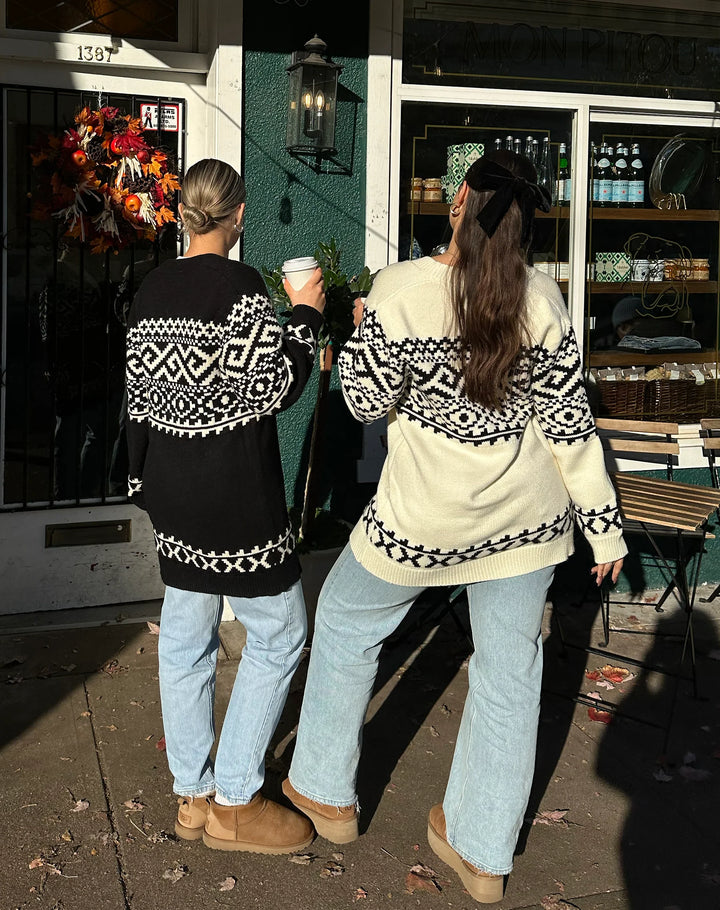 Fair Isle Knit Cardigan