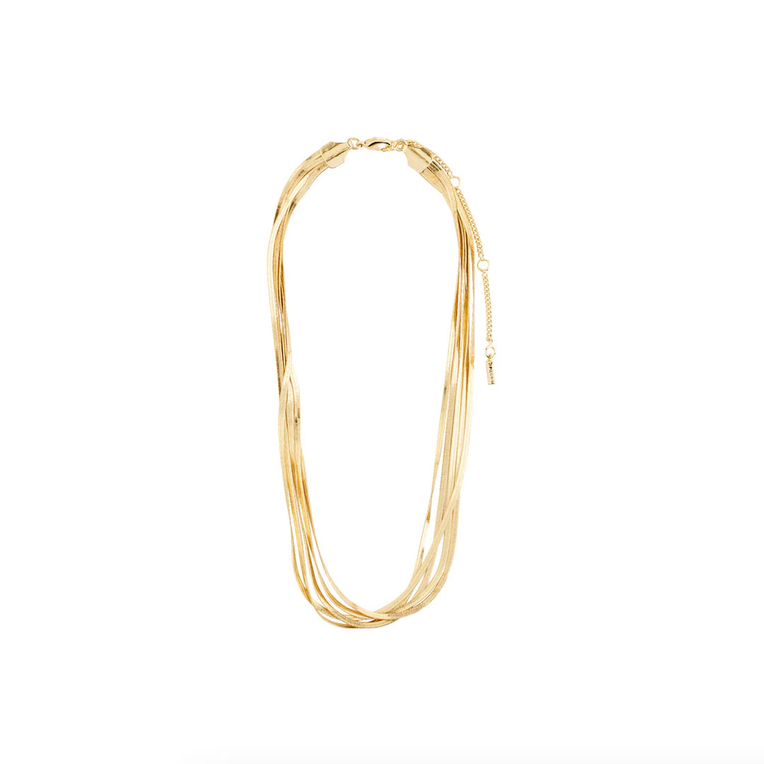 Kira Recycled Layered Chains Necklace