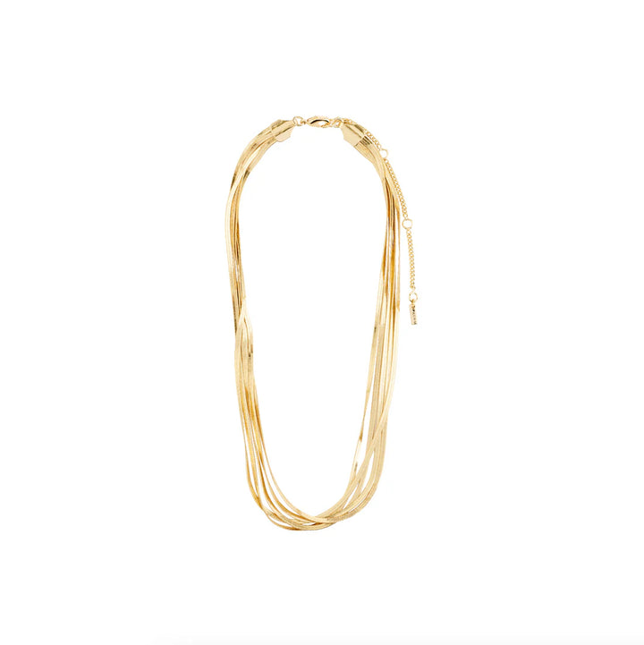 Kira Recycled Layered Chains Necklace