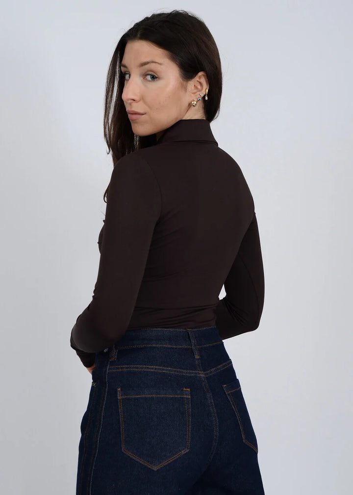 Jori Shirred Button Up Top