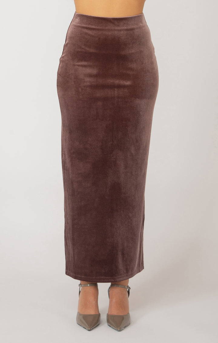 Ariana Velvet Maxi Skirt