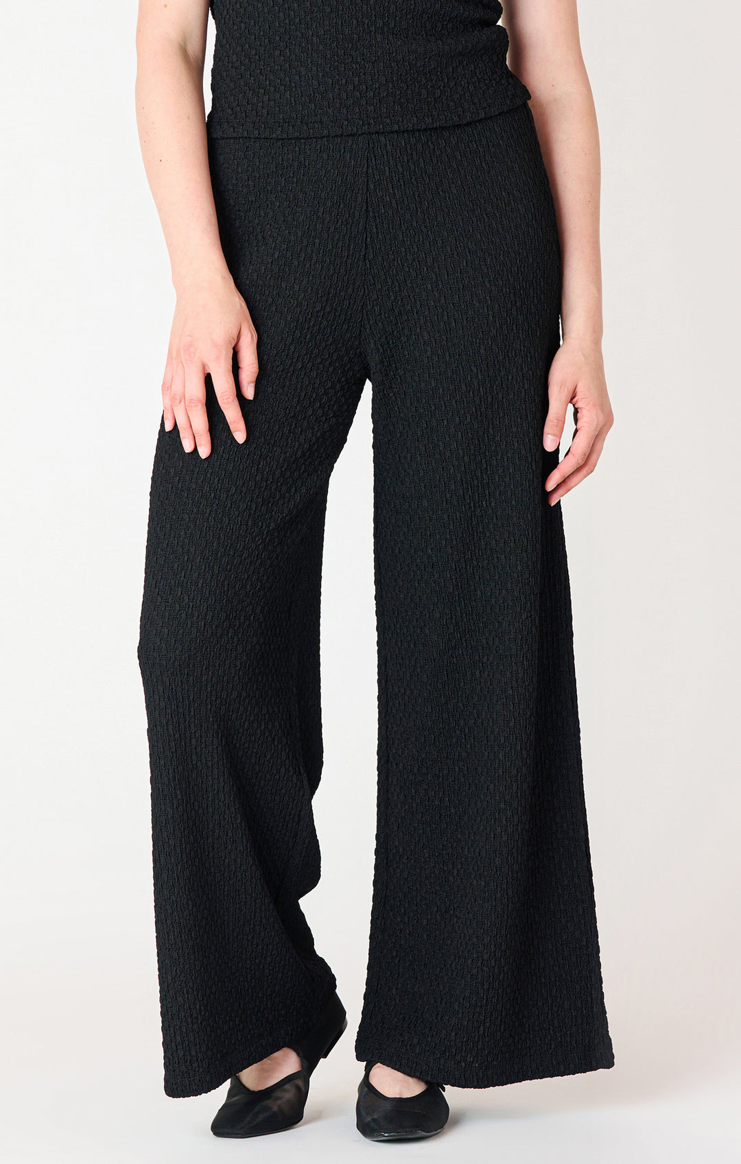 Liana Textured Wide Leg Pant