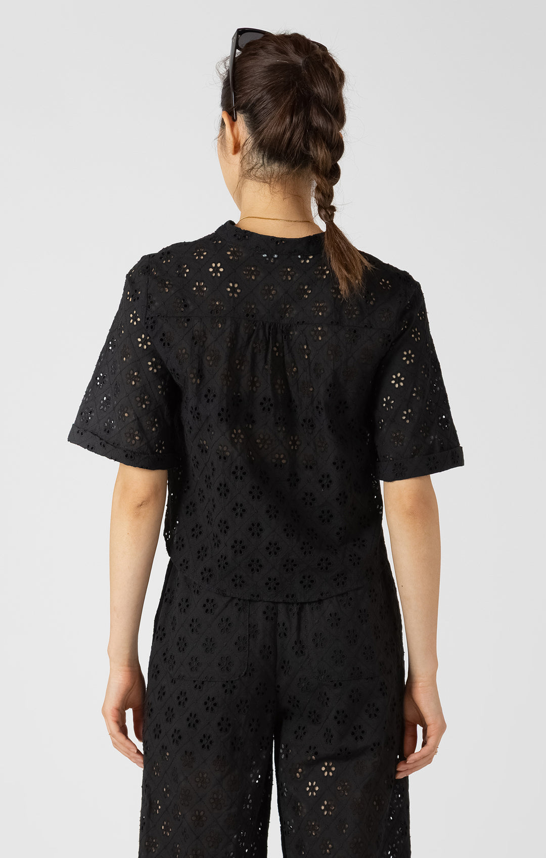 Peyton Openwork Embroidery Blouse
