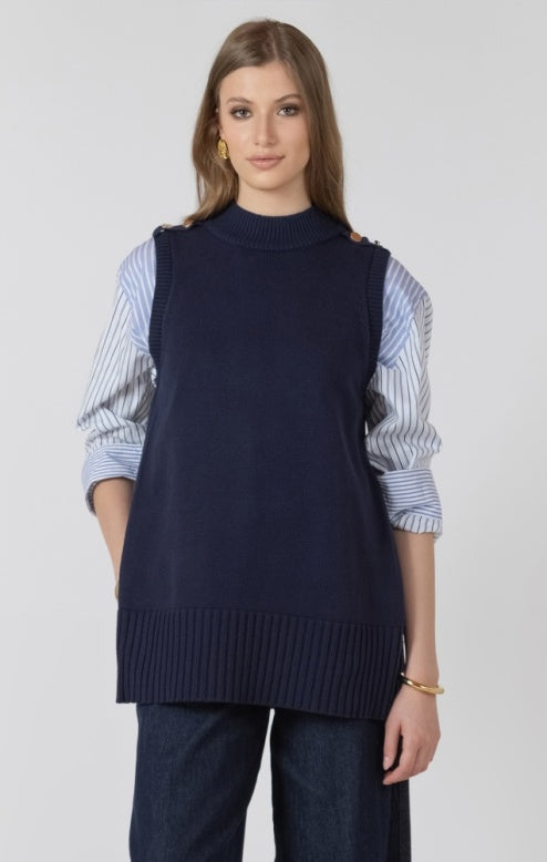 Sophia Longline Sweater Vest