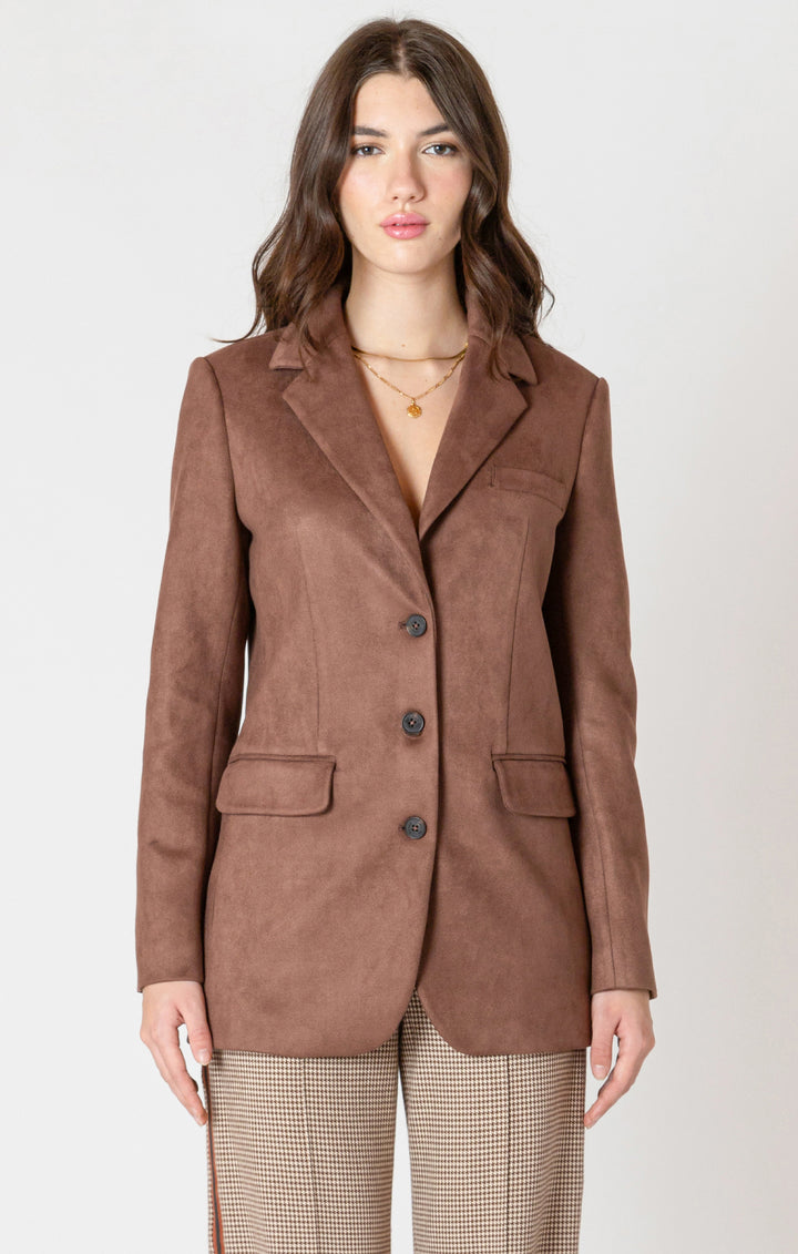 Augusta Faux Suede Blazer