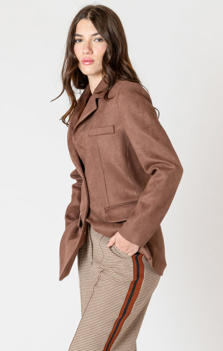 Augusta Faux Suede Blazer