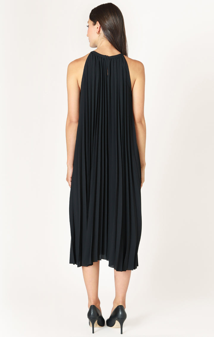 Dierdre Pleated Halter Dress