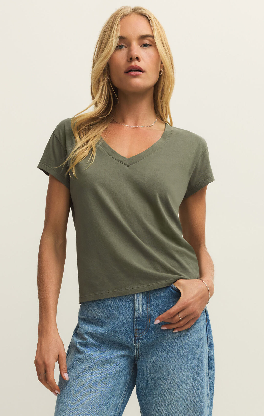 Modern Jersey V-Neck Tee