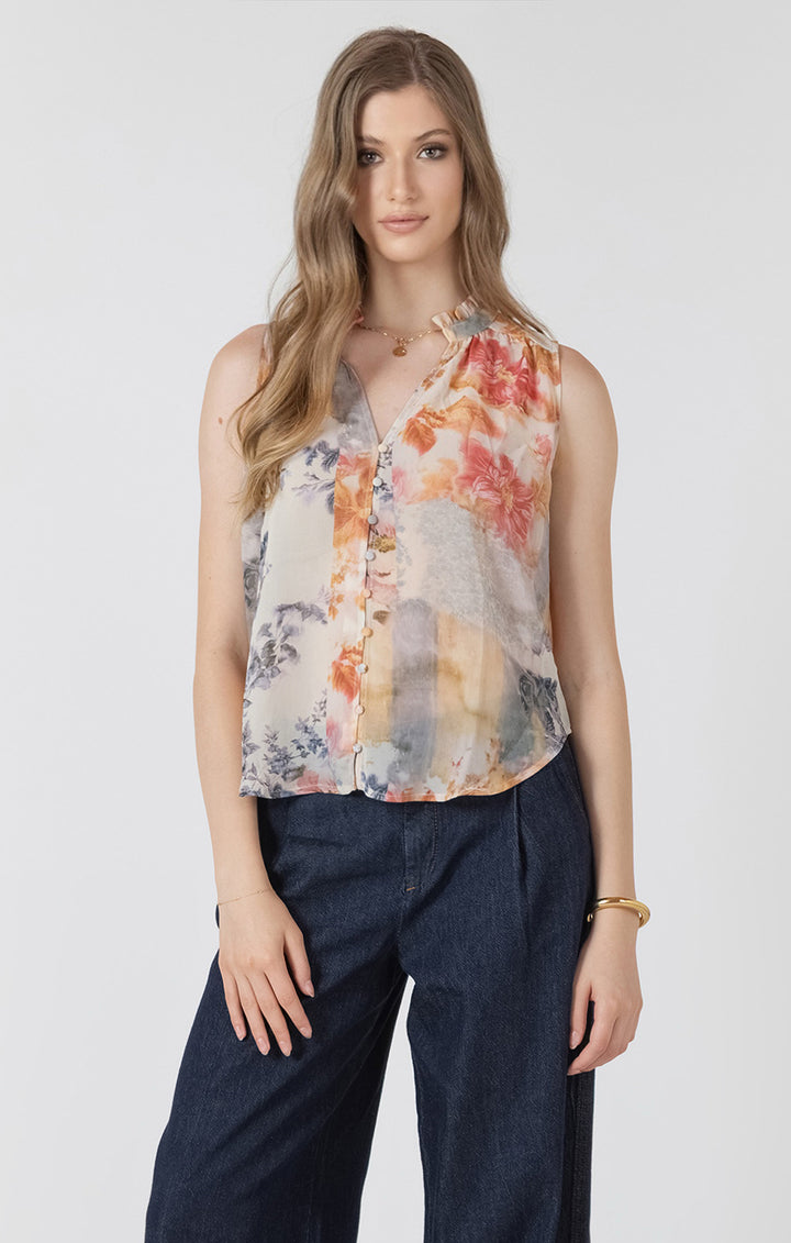 Emory Button Front Blouse