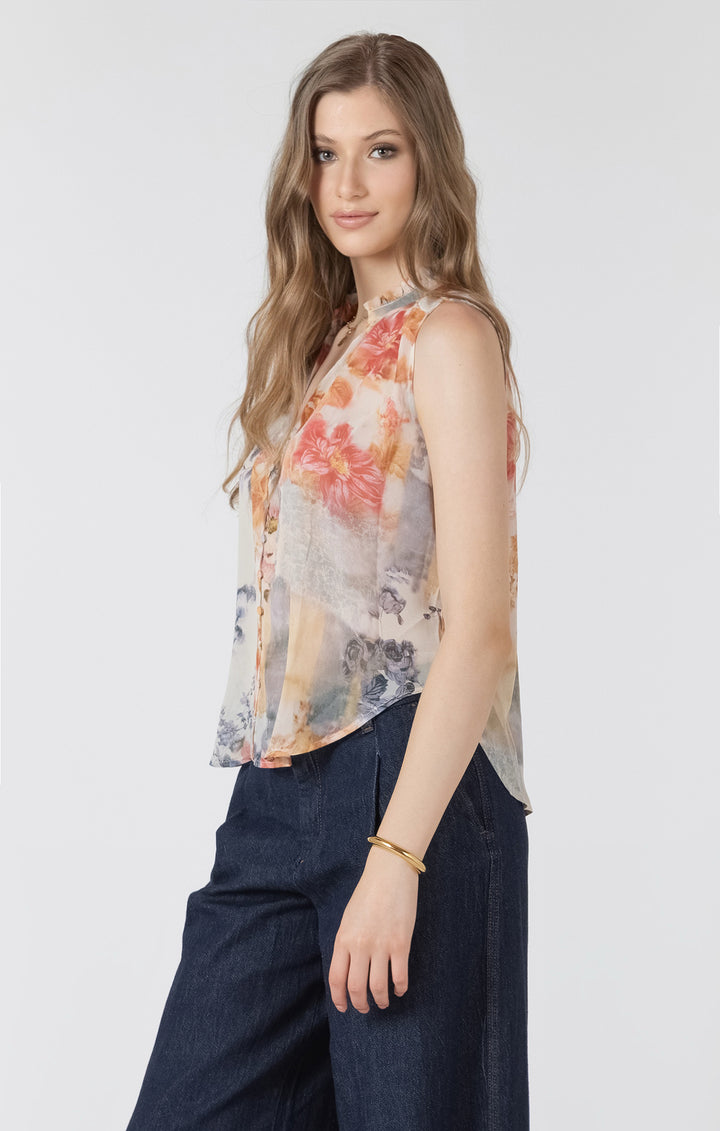 Emory Button Front Blouse