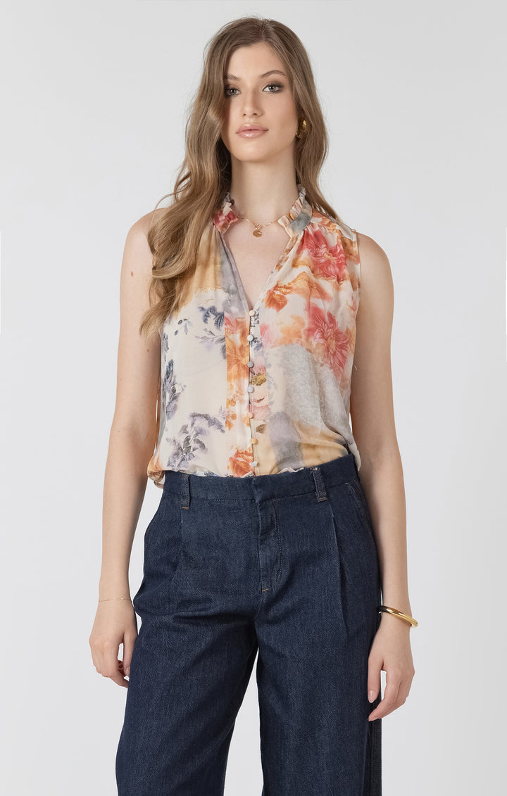 Emory Button Front Blouse