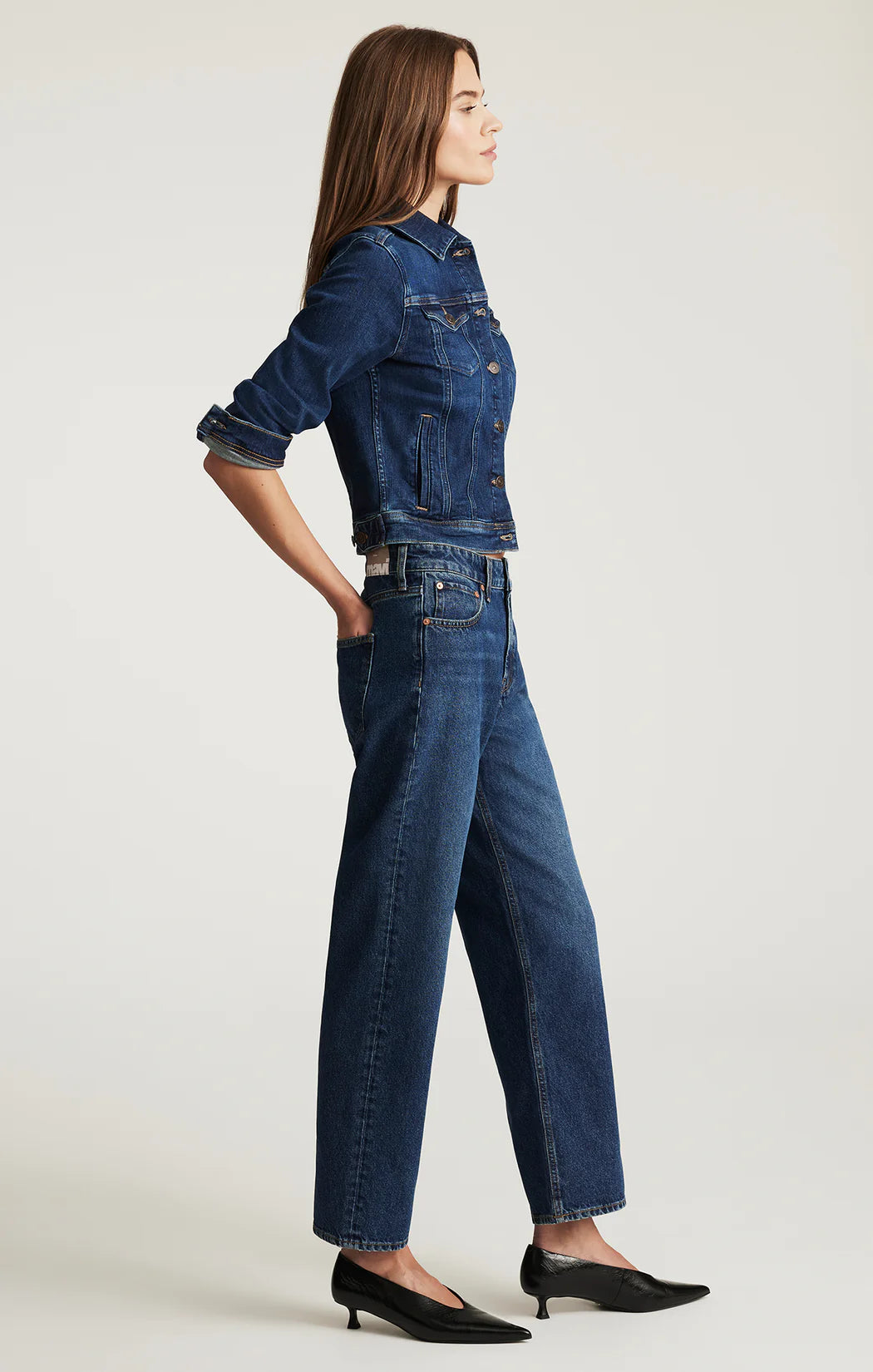 Savannah Straight Leg Jeans Deep Brushed