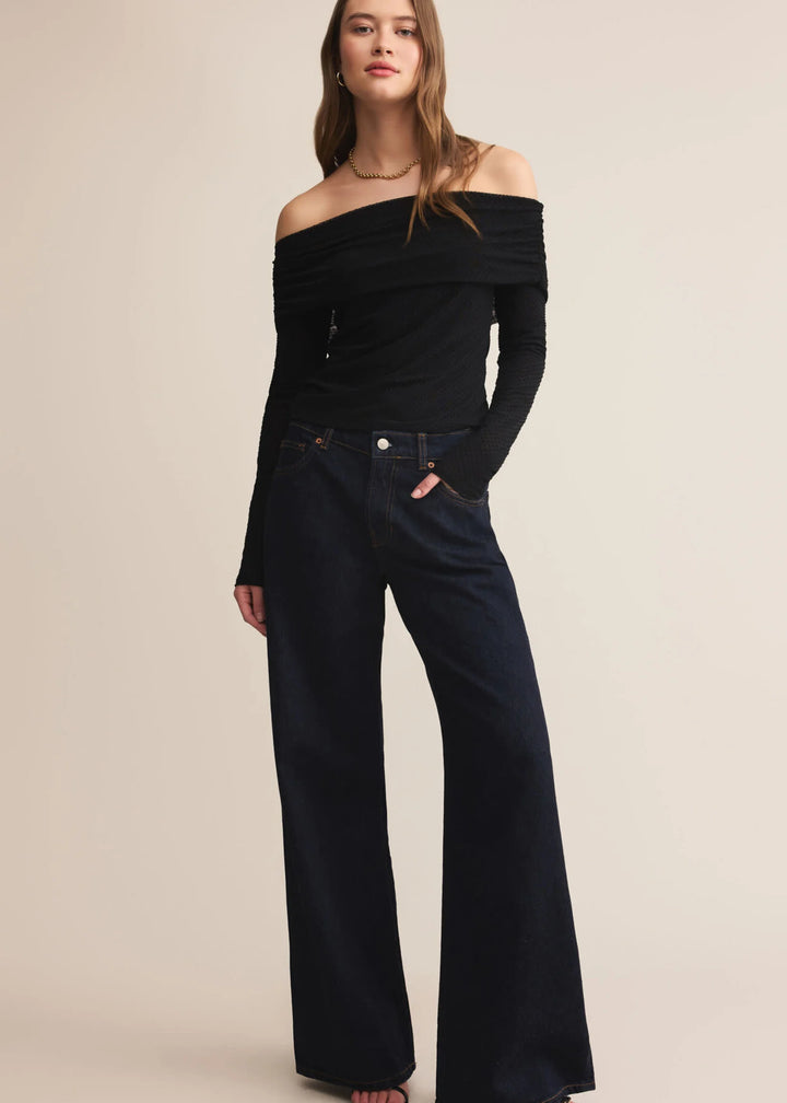 Whimsy Off The Shoulder Mesh Top